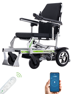 Smart Ultra lightweight foldable portable electric wheelchair